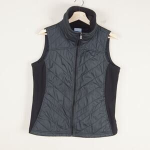 Columbia Black Full Zip Mix it Around Outdoor Vest Womens Sz L